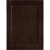 Hampton Bay Shaker 12 in. W x 12 in. D x 42 in. H Assembled Wall Kitchen Cabinet in Java