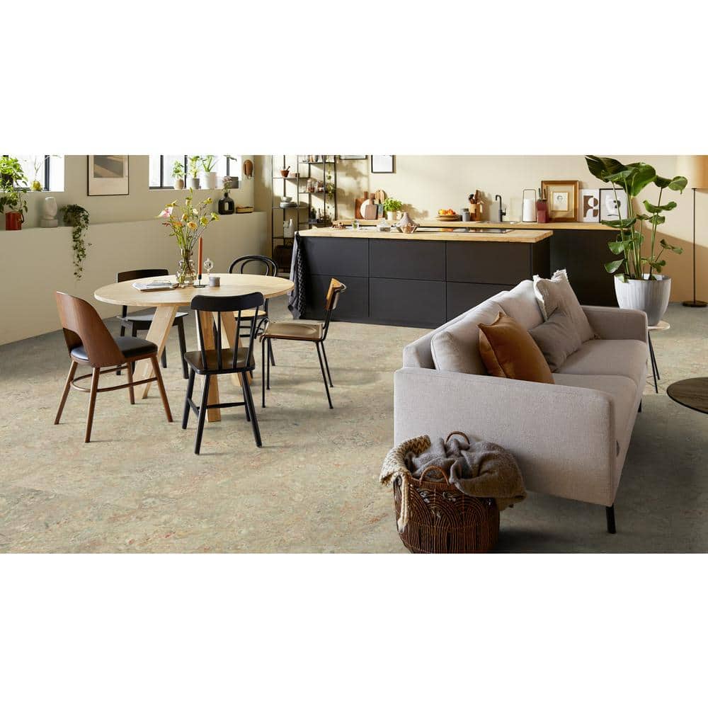 Marmoleum Cinch Loc Seal Agate 9.8 mm T x 11.81 in. W x 35.43 in. L Laminate Flooring (20.34 sq. ft./case)