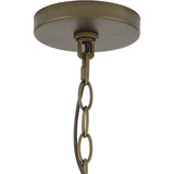 Progress Lighting Lattimore Collection 22 in. 5-Light Aged Brass Coastal Chandelier