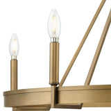Progress Lighting Aleswith Collection 32 in. 5-Light Aged Bronze Farmhouse Chandelier for Dining Room, Great Room and amp, Living Room