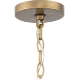Progress Lighting Aleswith Collection 32 in. 5-Light Aged Bronze Farmhouse Chandelier for Dining Room, Great Room and amp, Living Room