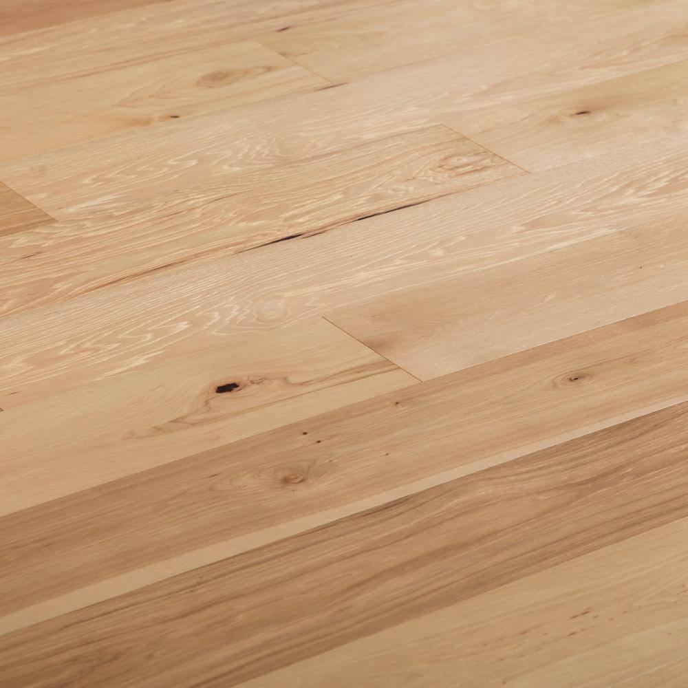 NATU Aged Brushed Hickory 3/8 in. T x 7.5 in. W Click Lock Wire Brushed Engineered Hardwood Flooring (19.43 sq.ft./case)