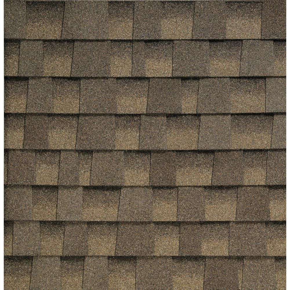 GAF TimberCrest Aged Chestnut Hip and Ridge Cap Shingles - High Profile Design for Critical Roof Areas