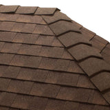 GAF TimberCrest Aged Chestnut Hip and Ridge Cap Shingles - High Profile Design for Critical Roof Areas