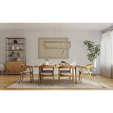 Progress Lighting Hedgerow Collection 5-Light Aged Oak Farmhouse Linear Island Chandelier Light
