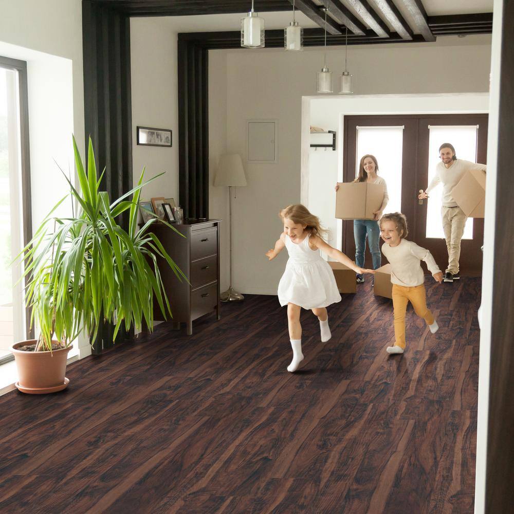 MSI Aged Walnut 19 mm T x 2.75 in. W x 94 in. L Luxury Vinyl Stair Nose Molding