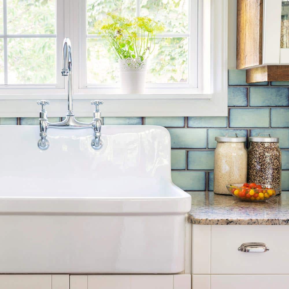 Merola Tile Antic Special Agua Marina 3 in. x 6 in. Ceramic Wall Subway Tile (4.38 sq. ft. / Case)