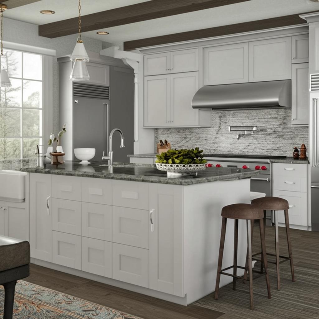Hampton Bay Shaker Assembled Bathroom Vanity Drawer Base Cabinet in Satin White