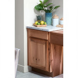 Hampton Bay Natural Hickory Base Kitchen Cabinet with Ball-Bearing Glides