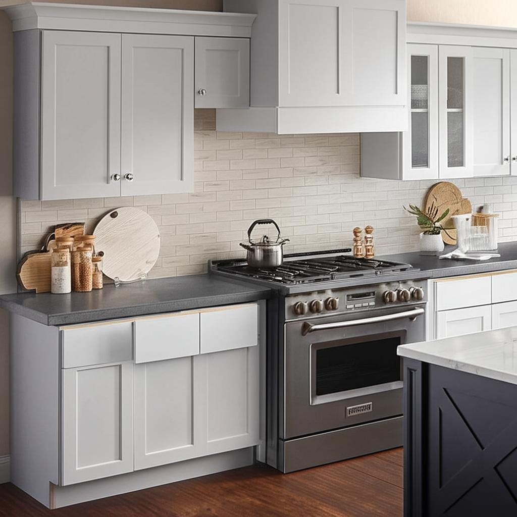 Hampton Bay Cambridge White Shaker Assembled Base Kitchen Cabinet with Soft Close