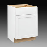 Hampton Bay Avondale 24 in. Alpine White Shaker Base Kitchen Cabinet