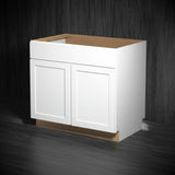 Hampton Bay Courtland 36 in. Polar White Shaker Base Kitchen Cabinet