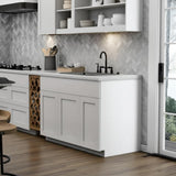 Hampton Bay Courtland 36 in. Polar White Shaker Base Kitchen Cabinet