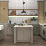 Hampton Bay Courtland 36" Shaker Base Kitchen Cabinet in Sterling Gray