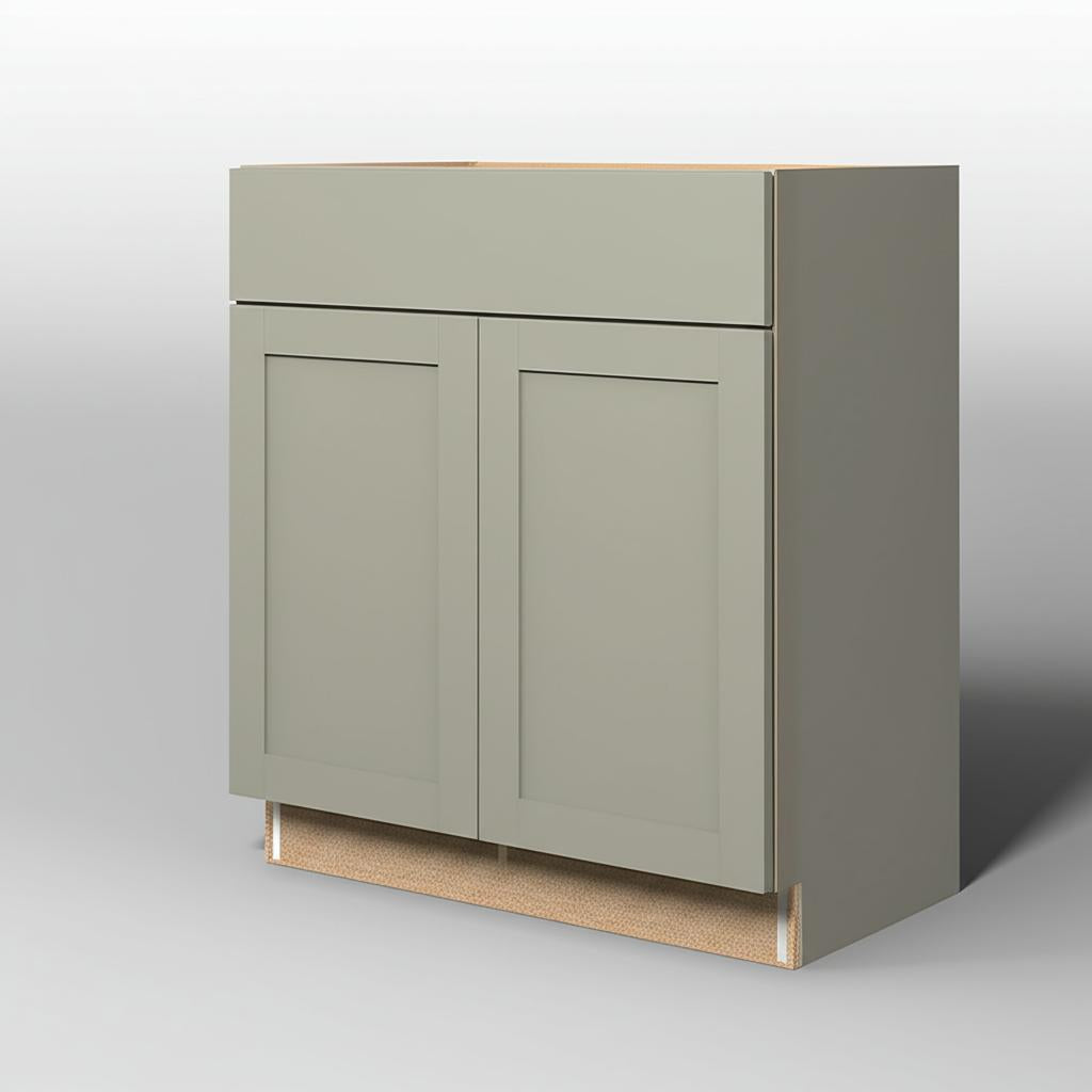 Hampton Bay Westfield Dusk Gray Shaker Base Kitchen Cabinet