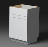 Hampton Bay Cambridge Gray Shaker Assembled Base Cabinet with Soft Close Drawer