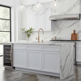 Hampton Bay Designer Series Melvern Assembled Base Kitchen Cabinet in White