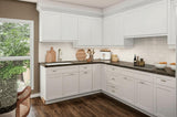 Hampton Bay Designer Series Melvern Assembled Base Kitchen Cabinet in White