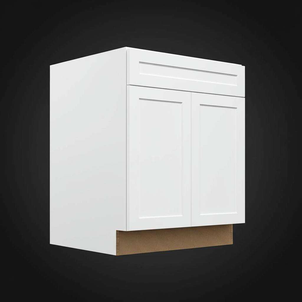 Hampton Bay Designer Series Melvern Assembled Base Kitchen Cabinet in White