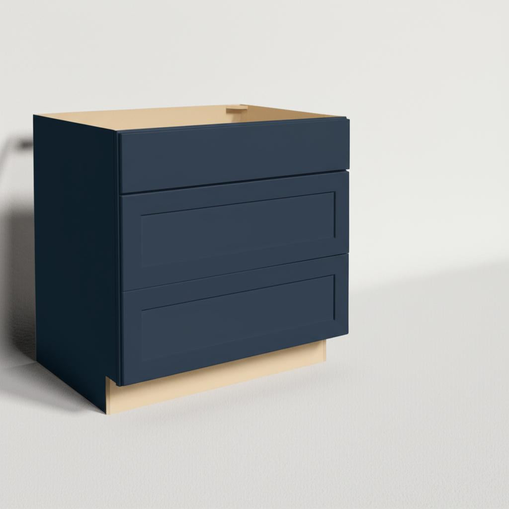 Hampton Bay Avondale Ink Blue Shaker Cooktop Base Cabinet