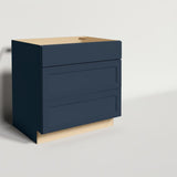 Hampton Bay Avondale Ink Blue Shaker Cooktop Base Cabinet