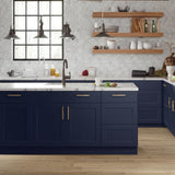 Hampton Bay Avondale Ink Blue Shaker Cooktop Base Cabinet