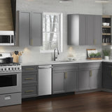 Hampton Bay Designer Series Melvern Storm Gray Shaker Assembled Base Kitchen Cabinet