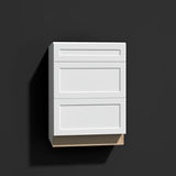 Hampton Bay Designer Series Melvern Assembled Drawer Base Kitchen Cabinet in White