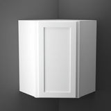 Hampton Bay Courtland Shaker 24x30x24 Corner Wall Kitchen Cabinet in Polar White