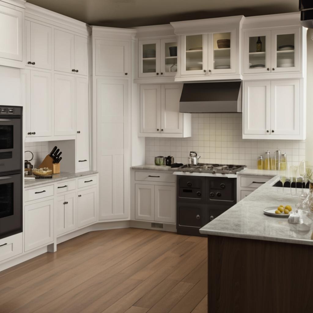 Hampton Bay Courtland Shaker 24x30x24 Corner Wall Kitchen Cabinet in Polar White