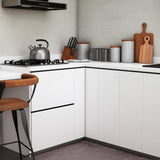 Hampton Bay Designer Series Edgeley Lazy Susan Corner Base Kitchen Cabinet in White