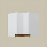 Hampton Bay Designer Series Edgeley Lazy Susan Corner Base Kitchen Cabinet in White
