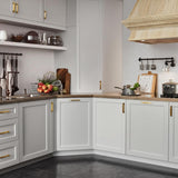 Hampton Bay Designer Series Melvern Assembled Diagonal Wall Kitchen Cabinet in White