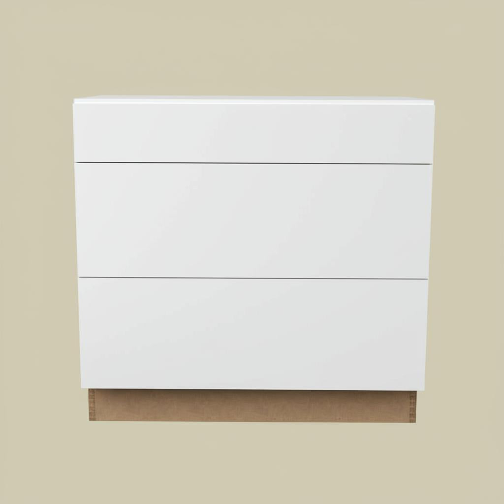 Hampton Bay Designer Series Edgeley Pots and Pans Drawer Base Kitchen Cabinet in White