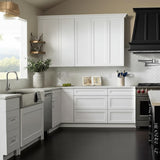 Hampton Bay Designer Series Melvern Bathroom Vanity Drawer Base Cabinet in White