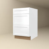 Hampton Bay Designer Series Melvern Bathroom Vanity Drawer Base Cabinet in White