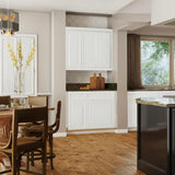 Hampton Bay Designer Series Elgin Assembled Full Height Door Base Kitchen Cabinet in White