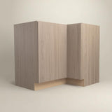 Hampton Bay Designer Series Edgeley EZ Reach Corner Base Kitchen Cabinet in Driftwood