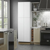 Hampton Bay Designer Series Edgeley Pantry Kitchen Cabinet in White