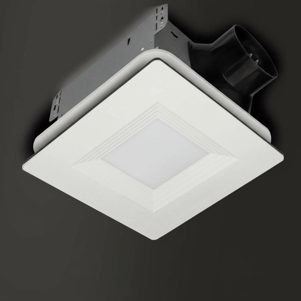 Hampton Bay 160 CFM Ceiling Mount Bathroom Exhaust Fan with LED Lighting and Night Light