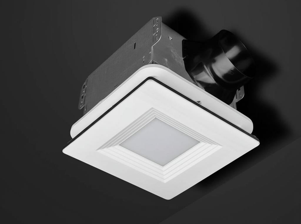 Hampton Bay 160 CFM Ceiling Mount Bathroom Exhaust Fan with LED Lighting