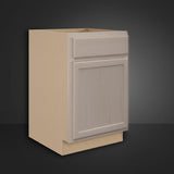 Hampton Bay 24-Inch Unfinished Base Kitchen Cabinet with Recessed Panel