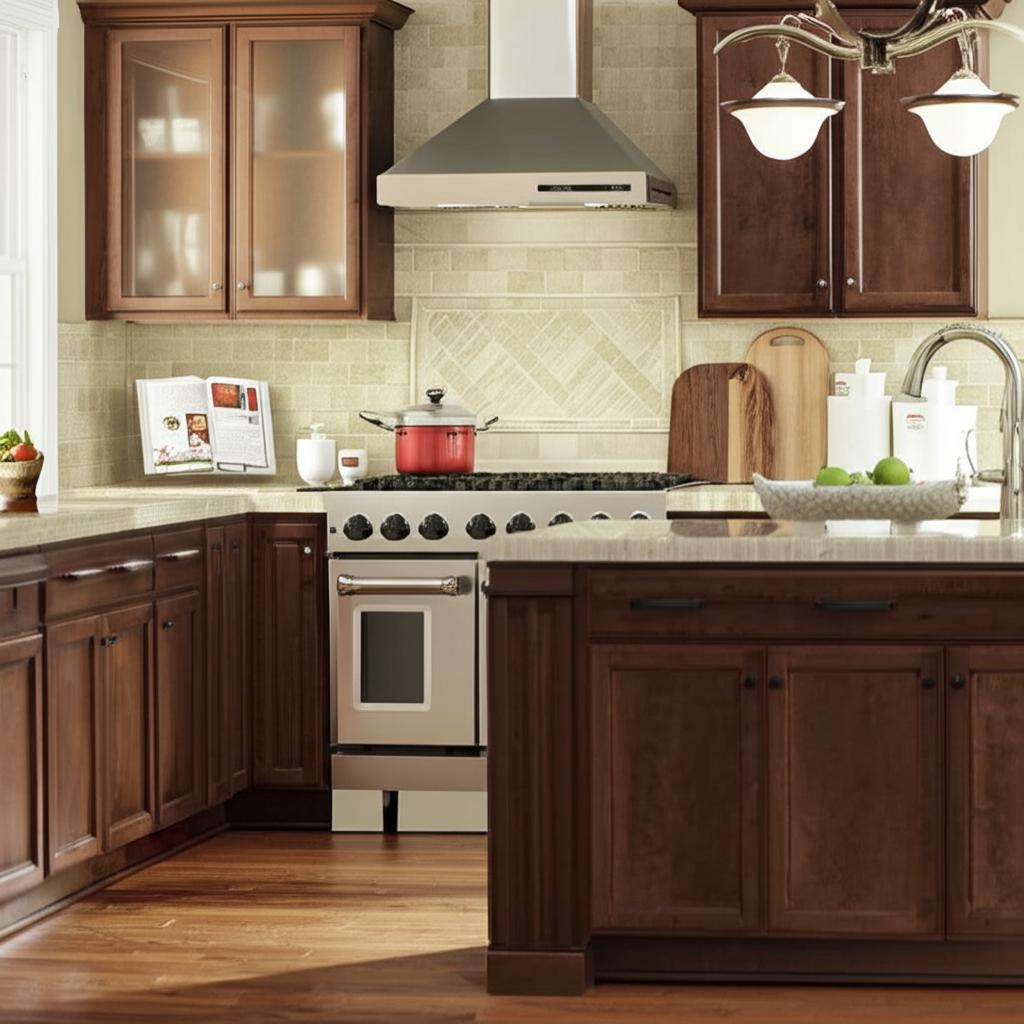 Hampton Bay Hampton 9" Assembled Base Kitchen Cabinet in Cognac