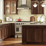 Hampton Bay Hampton 9" Assembled Base Kitchen Cabinet in Cognac