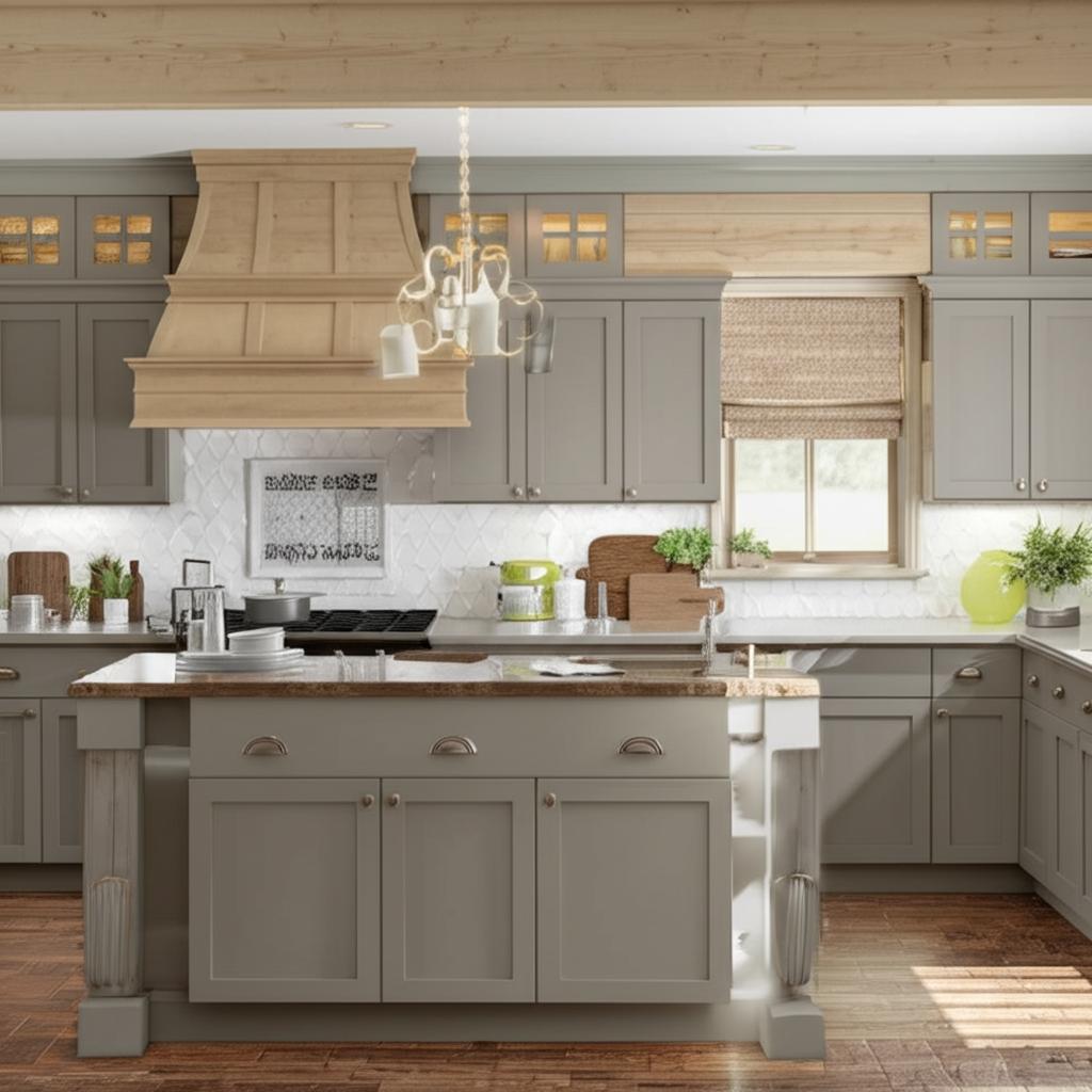Hampton Bay Westfield Dusk Gray Shaker Base Kitchen Cabinet