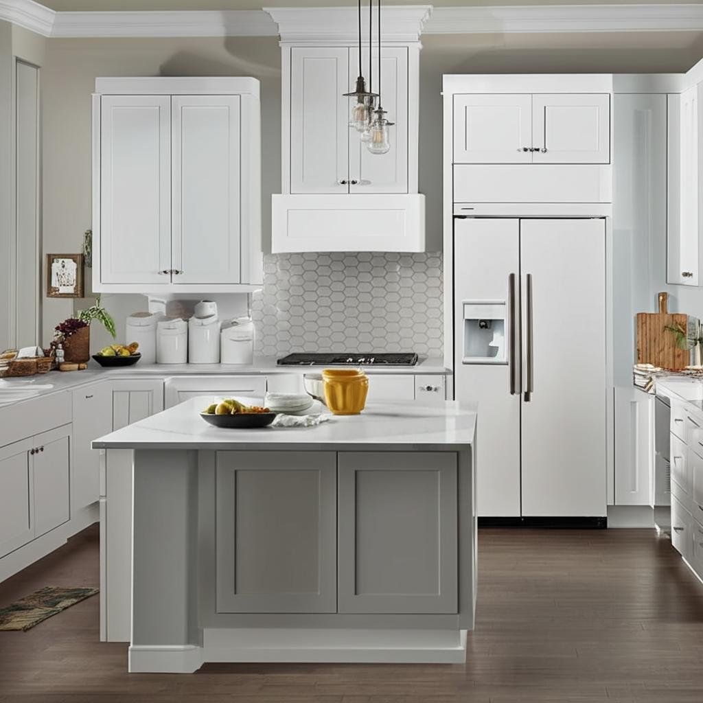 Hampton Bay Cambridge White Shaker Assembled Base Cabinet with Soft Close Door