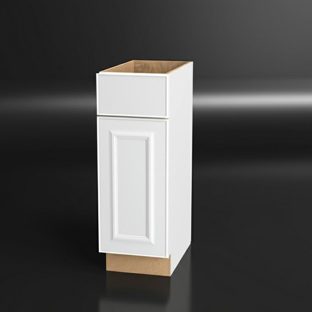 Hampton Bay Hampton 12 in. Base Kitchen Cabinet in Satin White