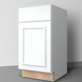 Hampton Bay 18-inch Satin White Base Kitchen Cabinet with Drawer Glides