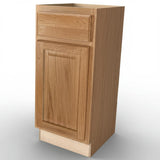 Hampton Bay Medium Oak Base Kitchen Cabinet with Ball-Bearing Drawer Glides