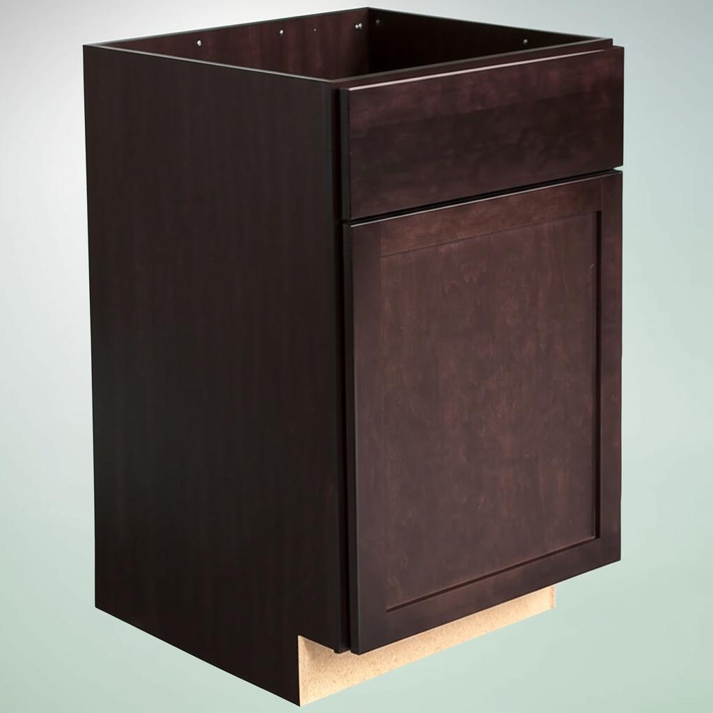 Hampton Bay Shaker Java Base Kitchen Cabinet - 21" W x 24" D x 34.5" H